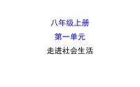 2021-2022学年部编版道德与法制中考复习之八年级上册 第一单元走进社会生活课件PPT