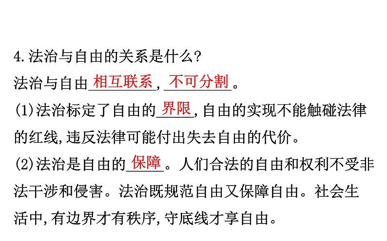 2021-2022学年部编版道德与法制中考复习之八年级下册 第四单元崇尚法治精神课件PPT06