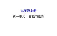 2021-2022学年部编版道德与法制中考复习之九年级上册 第一单元富强与创新课件PPT