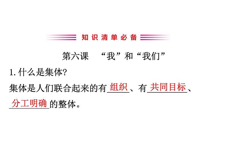 2021-2022学年部编版道德与法制中考复习之七年级下册 第三单元在集体中成长课件PPT03