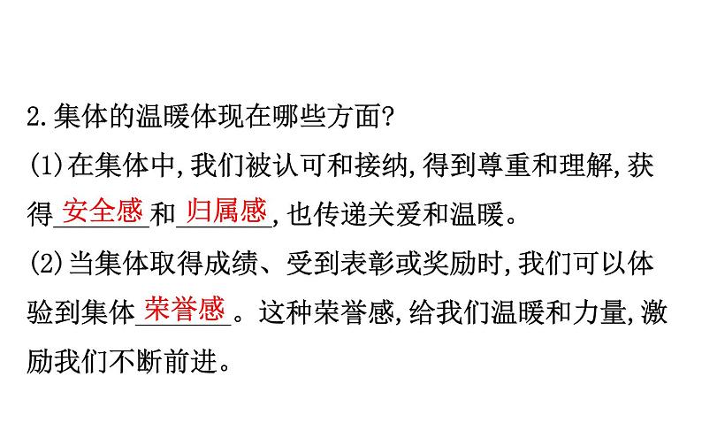 2021-2022学年部编版道德与法制中考复习之七年级下册 第三单元在集体中成长课件PPT04