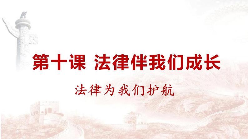 统编版七年级下册道德与法治 10.1法律为我们护航课件02