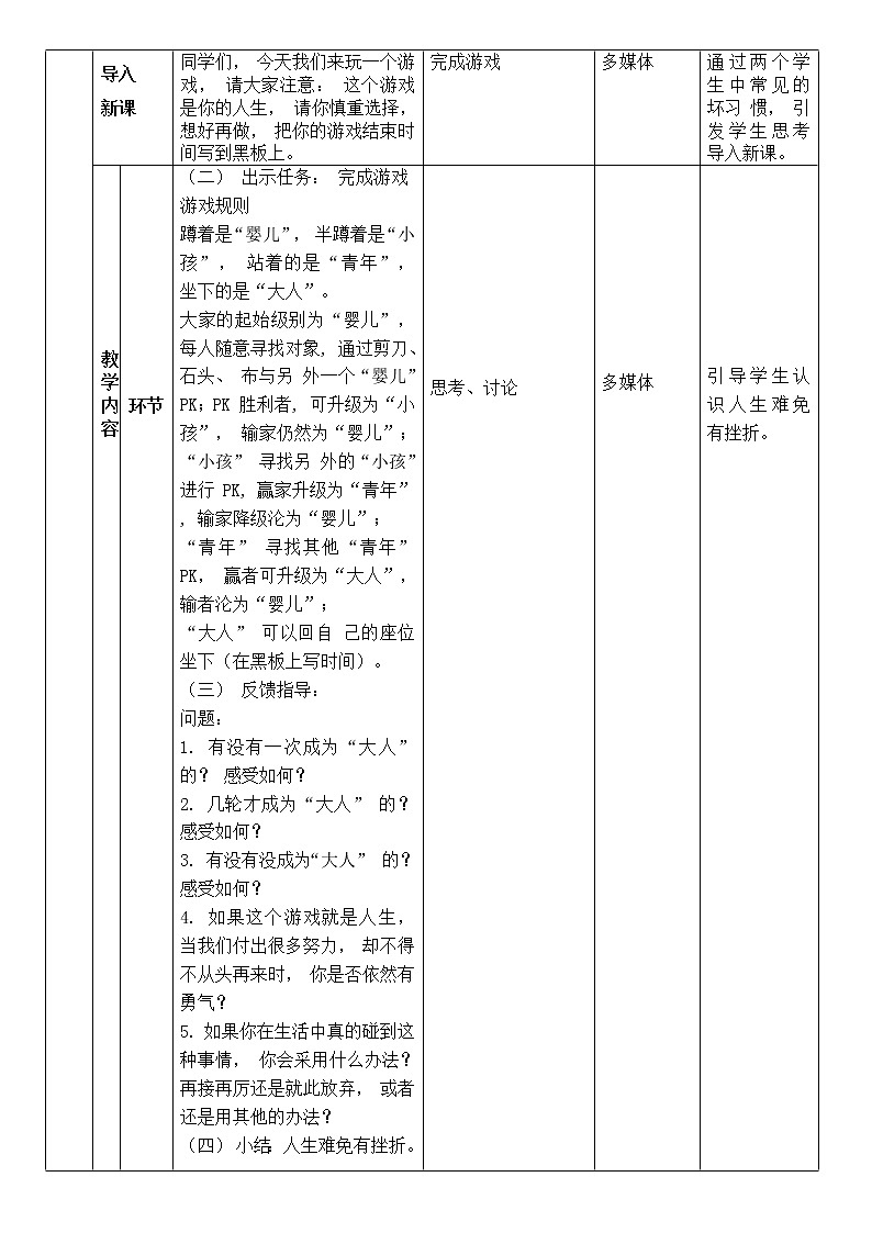 9.2 增强生命的韧性 教案 2021-2022学年部编版道德与法治七年级上册第2页