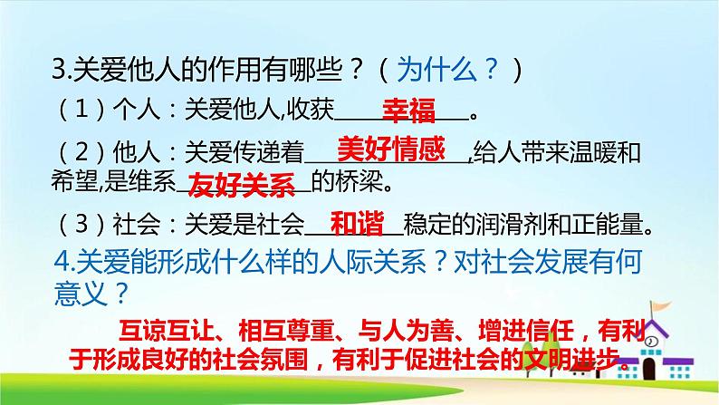 2021-2022学年八年级上册道德与法治7.1关爱他人课件06