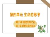 人教版七年级上册道德与法治第四单元 感受生命的意义 课件