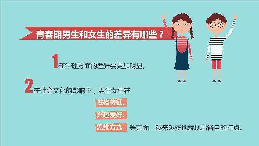 2021-2022人教部编版七年级下册道德与法治第一单元2.2《男生女生》课件第6页