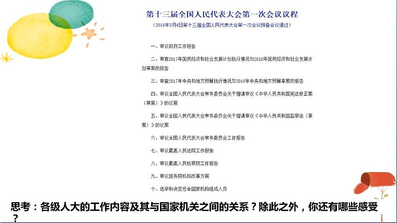 人教版八年级下册道德与法治第三单元《根本政治制度》课件第7页