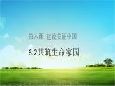 人教部编版九年级上册道德与法治6.2共筑生命家园课件