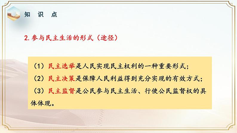 人教部编版道德与法治九年级上册2.3.2《参与民主生活》课件08