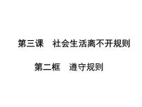 初中政治思品人教部编版八年级上册（道德与法治）遵守规则背景图ppt课件