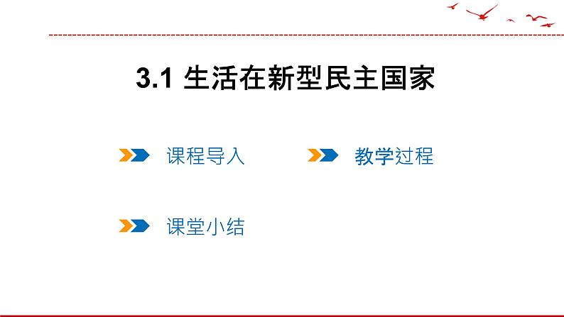 3.1 生活在新型民主国家 课件 2021--2022学年部编版道德与法治九年级上册01