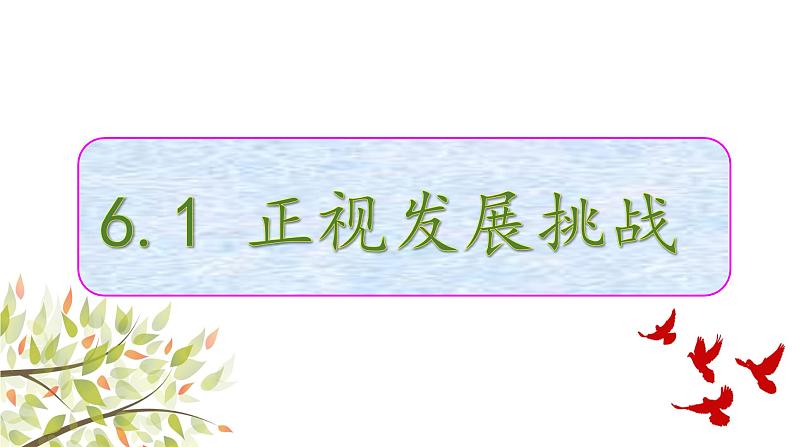 6.1 正视发展挑战  课件   2021-2022学年部编版九年级道德与法治上册第2页