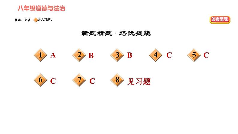 人教版八年级下册道德与法治习题课件 第四单元 第7课 第1课时 自由平等的真谛第3页