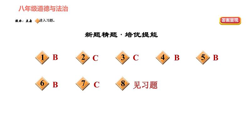 人教版八年级下册道德与法治习题课件 第一单元 第1课 第2课时 治国安邦的总章程第3页