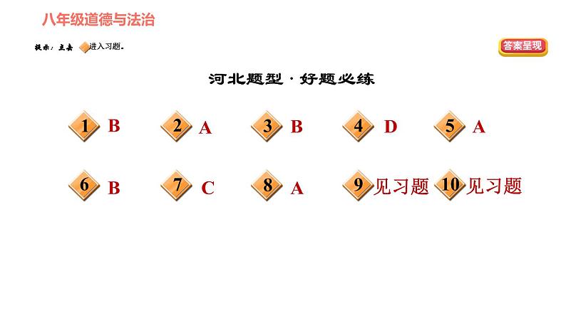 人教版八年级下册道德与法治习题课件 第四单元 第7课 综合复习02