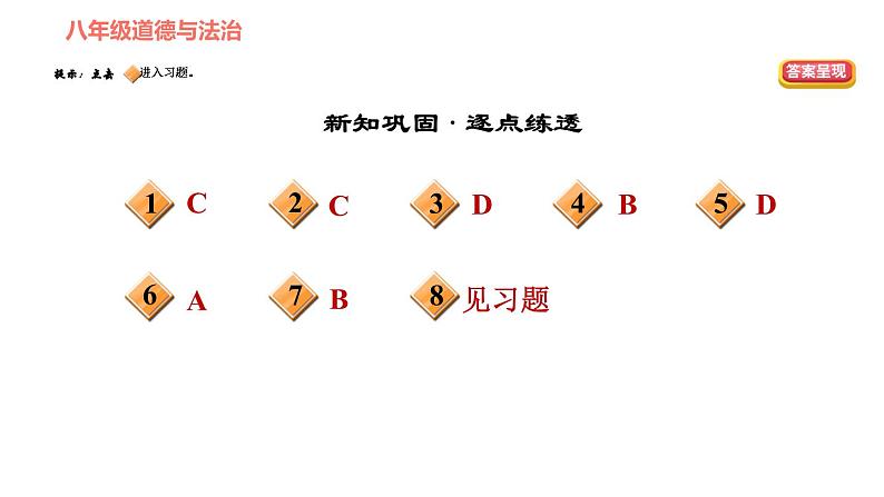 人教版八年级下册道德与法治习题课件 第四单元 第7课 第2课时 自由平等的追求第2页