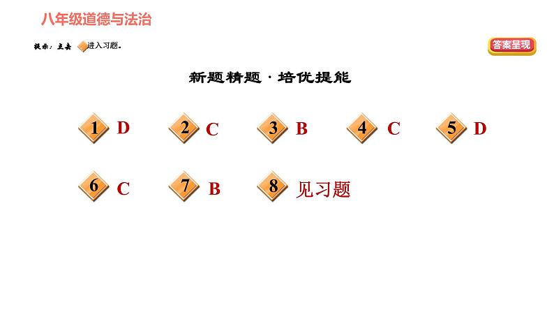 人教版八年级下册道德与法治习题课件 第一单元 第2课 第2课时 加强宪法监督2第3页