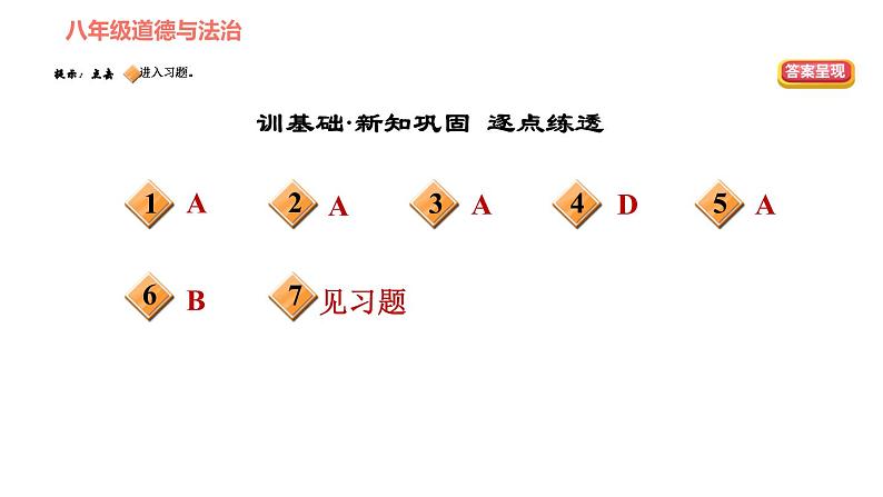 人教版八年级下册道德与法治习题课件 第三单元 第6课 第1课时 国家权力机关第2页