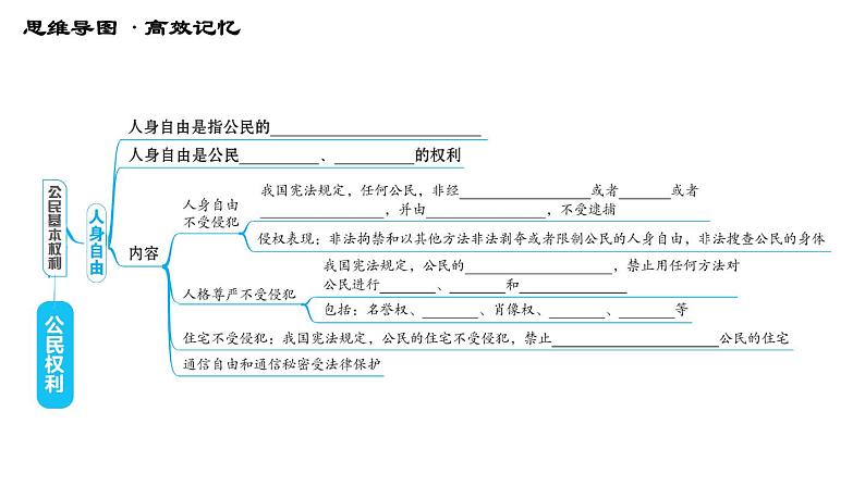 人教版八年级下册道德与法治习题课件 第二单元 第3课 综合复习04