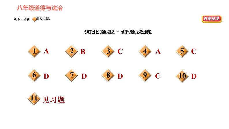 人教版八年级下册道德与法治习题课件 第二单元 第4课 综合复习第2页