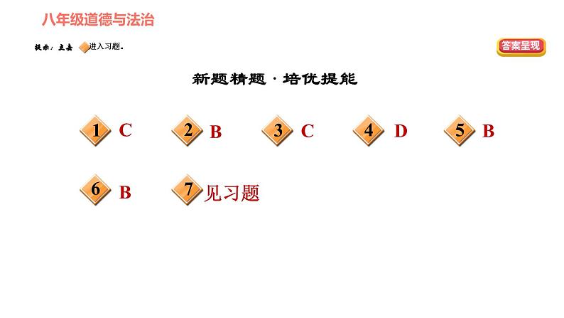 人教版八年级下册道德与法治习题课件 第三单元 第6课 第1课时 国家权力机关2第3页