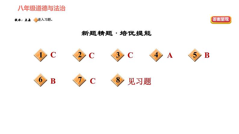 人教版八年级下册道德与法治习题课件 第一单元 第2课 第1课时 坚持依宪治国2第3页