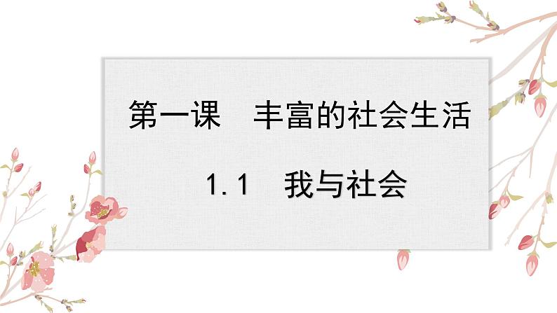 1.1 我与社会 课件-2021-2022学年部编版道德与法治八年级上册第3页