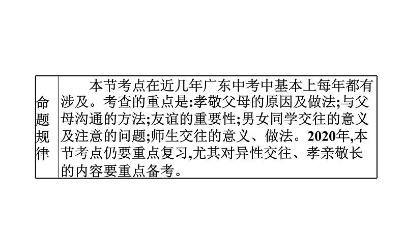 最新中考道德与法治·高分突破课件第二节　师生交往　重视亲友第5页