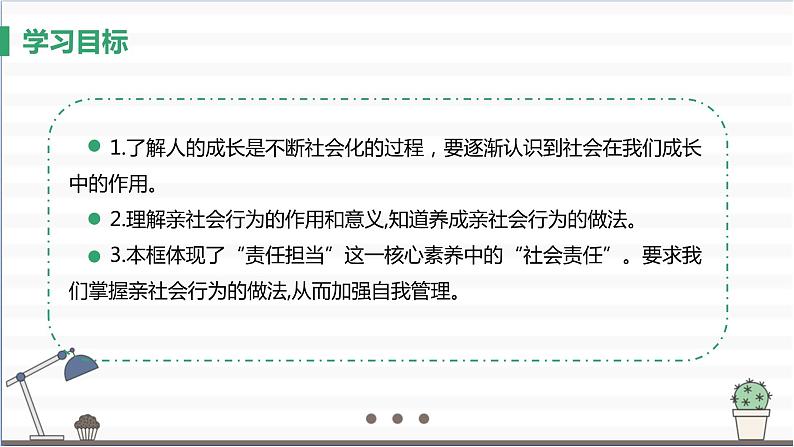 人教版八年级上册道德与法治 第一单元 1.2《在社会中成长》课件第3页