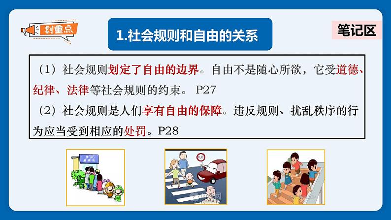 八年级上册道德与法治3.2 遵守规则 课件第8页