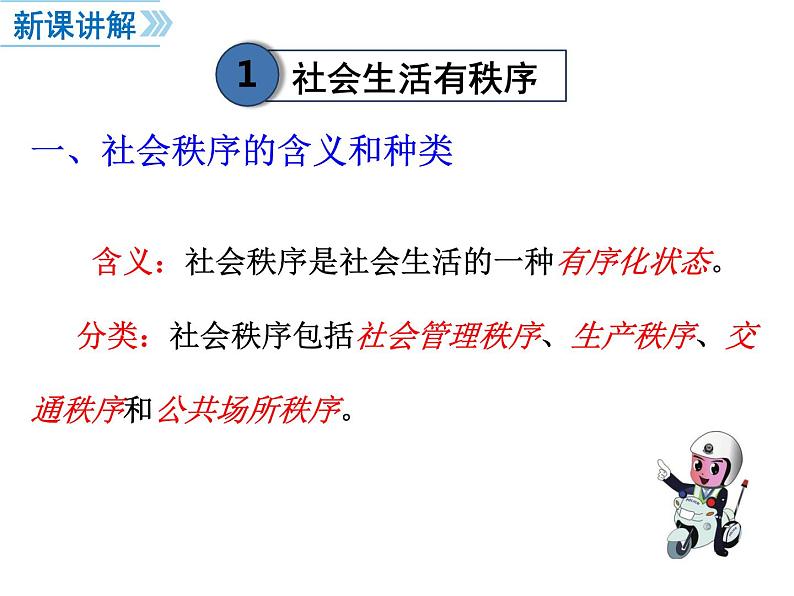 2021-2022学年部编版道德与法治八年级上册第三课第1课时维护秩序课件PPT第4页