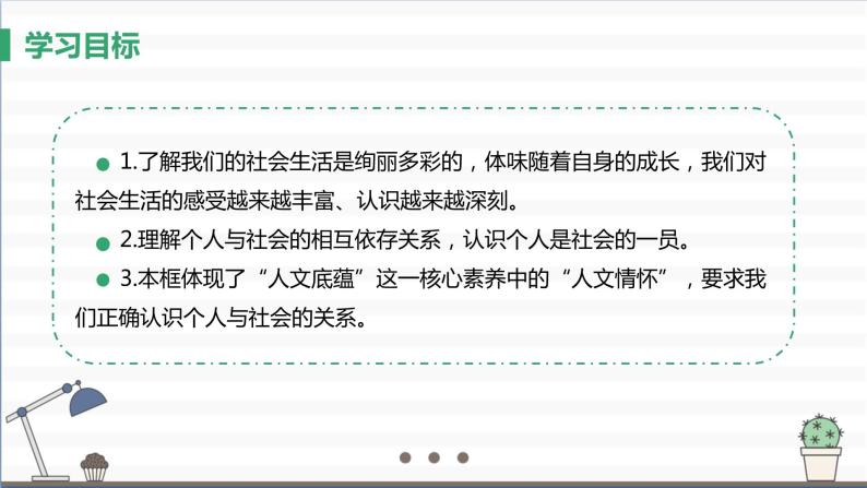 人教版八年级上册道德与法治 第一单元 1.1《我与社会》课件03