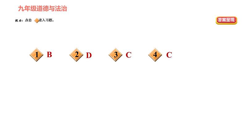 人教版（河北专版）九年级下册道德与法治课件 选择题题型专训 类型七 观点对应类选择题第2页