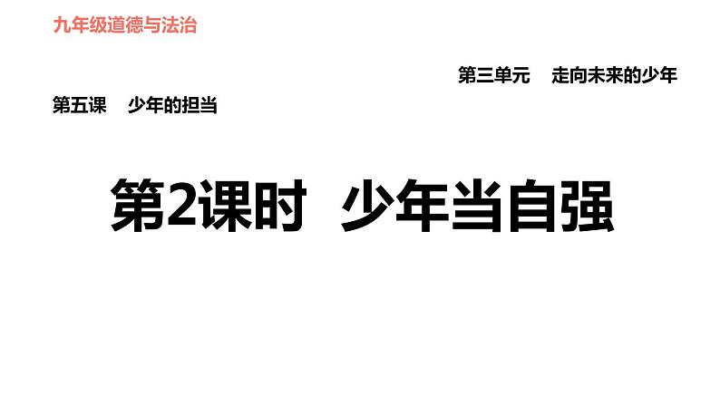 人教版（河北专版）九年级下册道德与法治 第3单元 习题课件01