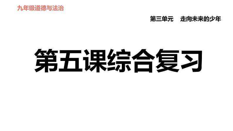 人教版（河北专版）九年级下册道德与法治 第3单元 习题课件01