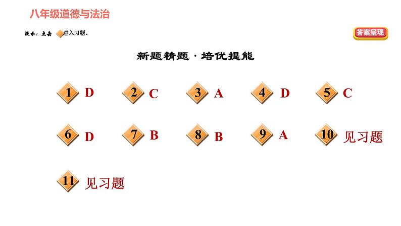 人教版八年级下册道德与法治习题课件 第三单元 第5课 第3课时 基本政治制度2第3页