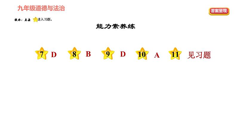 人教版七年级上册道德与法治 第四单元 习题课件03