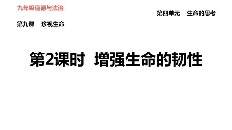 人教版七年级上册道德与法治 第四单元 习题课件01