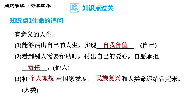 人教版七年级上册道德与法治 第四单元 习题课件04