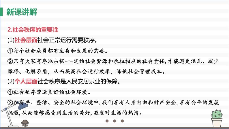 人教版八年级上册道德与法治 第二单元 3.1《维护秩序》课件第7页