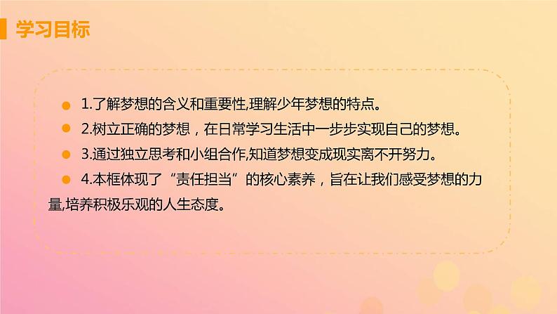 新人教版七年级道德与法治上册第一单元成长的节拍第一课中学时代第二框少年有梦教学PPT课件第3页