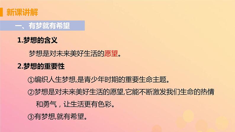 新人教版七年级道德与法治上册第一单元成长的节拍第一课中学时代第二框少年有梦教学PPT课件第7页