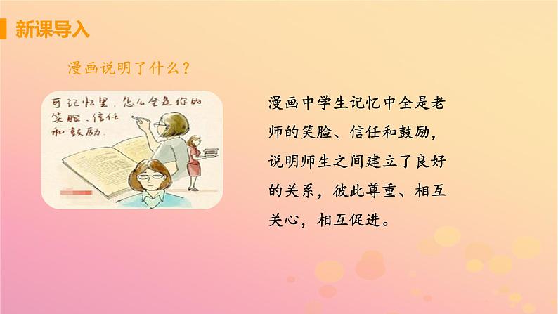 新人教版七年级道德与法治上册第三单元师长情谊第六课师生之间第二框师生交往教学PPT课件05