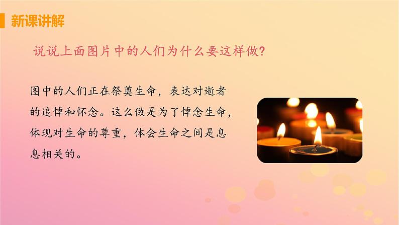 新人教版七年级道德与法治上册第四单元生命的思考第八课探问生命第二框敬畏生命教学PPT课件06