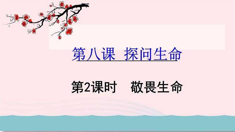 新人教版七年级道德与法治上册第四单元生命的思考第八课探问生命第2框敬畏生命教学PPT课件03