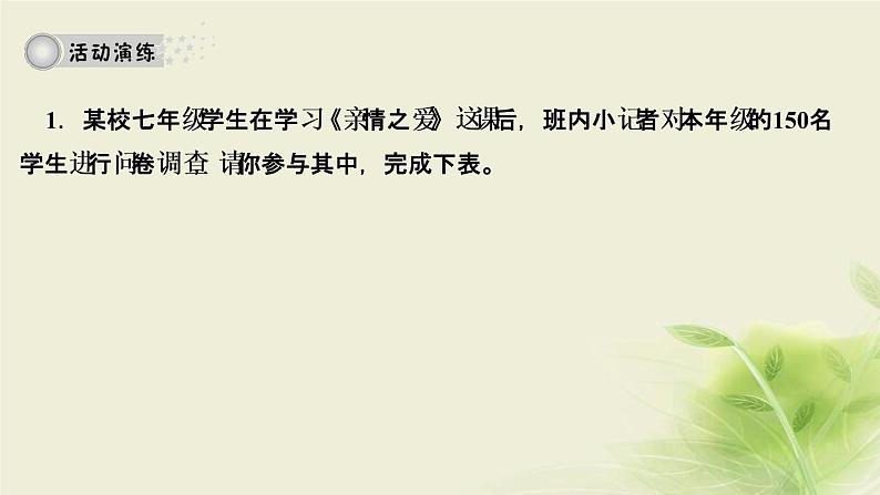 新人教版七年级道德与法治上册第三单元师长情谊活动建议作业PPT课件04