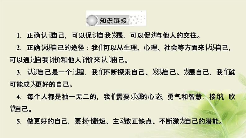 新人教版七年级道德与法治上册第一单元成长的节拍活动建议作业PPT课件06