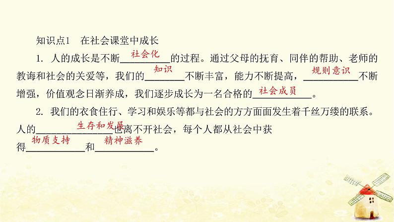 新人教版八年级道德与法治上册第一单元走进社会生活第一课丰富的社会生活第二框在社会中成长课件04