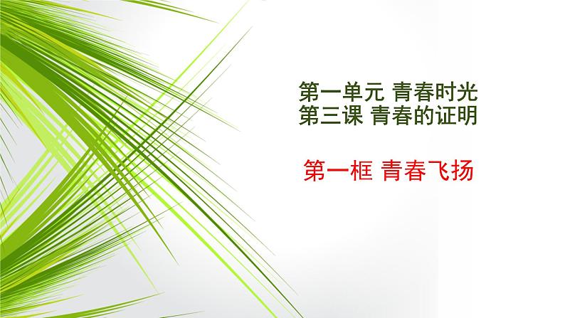 人教部编版七年级下册道德与法治3.1《青春飞扬》课件(共18张PPT)课件03