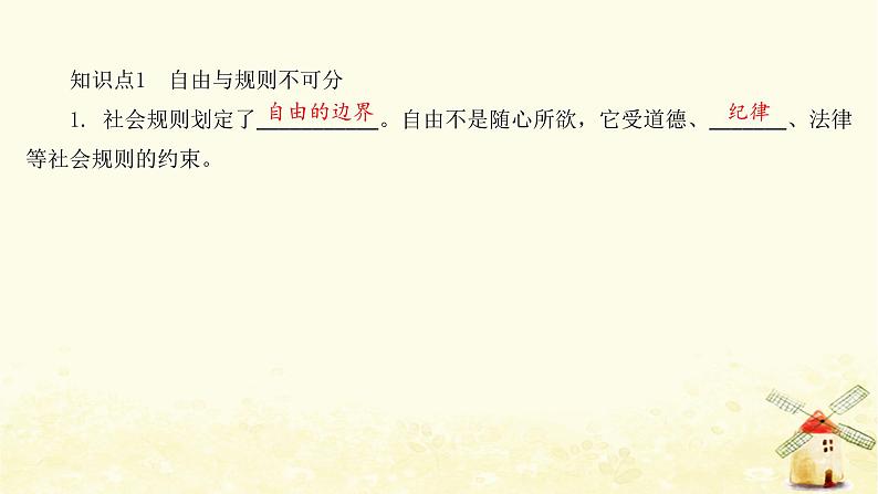 新人教版八年级道德与法治上册第二单元遵守社会规则第三课社会生活离不开规则第二框遵守规则课件第4页